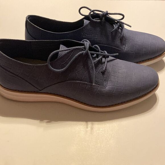 Cole Haan Original Grand Leather Crocodile Embossed Womens Sz 8 - Picture 2 of 8